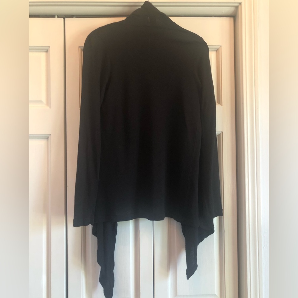 Karen Kane black waterfall sweater, L